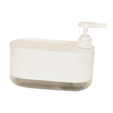 Maxbell Kitchen Soap Dispenser Portable with Sponge Holder for Countertop Home white