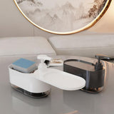 Maxbell Kitchen Soap Dispenser Portable with Sponge Holder for Countertop Home white