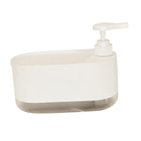 Maxbell Kitchen Soap Dispenser Portable with Sponge Holder for Countertop Home white