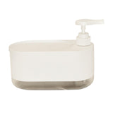 Maxbell Kitchen Soap Dispenser Portable with Sponge Holder for Countertop Home white