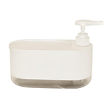 Maxbell Kitchen Soap Dispenser Portable with Sponge Holder for Countertop Home white
