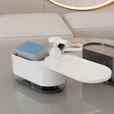Maxbell Kitchen Soap Dispenser Portable with Sponge Holder for Countertop Home white
