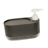 Maxbell Kitchen Soap Dispenser Portable with Sponge Holder for Countertop Home black