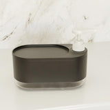 Maxbell Kitchen Soap Dispenser Portable with Sponge Holder for Countertop Home black