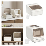 Maxbell Rice Container Multipurpose Rice Dispenser for Countertop Household Pet Food S