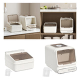Maxbell Rice Container Multipurpose Rice Dispenser for Countertop Household Pet Food S