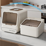 Maxbell Rice Container Multipurpose Rice Dispenser for Countertop Household Pet Food S