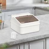 Maxbell Rice Container Multipurpose Rice Dispenser for Countertop Household Pet Food S