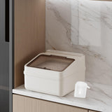 Maxbell Rice Container Multipurpose Rice Dispenser for Countertop Household Pet Food S