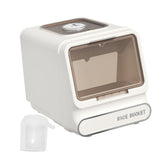 Maxbell Rice Container Multipurpose Rice Dispenser for Countertop Household Pet Food L