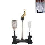 Maxbell Bottle Washer Sink Attachment Washing Tool Double Nozzle for Kitchen Lab Bar