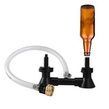 Maxbell Bottle Washer Sink Attachment Washing Tool Double Nozzle for Kitchen Lab Bar
