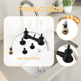 Maxbell Bottle Washer Sink Attachment Washing Tool Double Nozzle for Kitchen Lab Bar