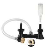 Maxbell Bottle Washer Sink Attachment Washing Tool Double Nozzle for Kitchen Lab Bar