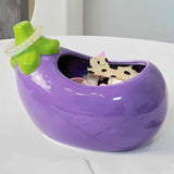 Maxbell Sundries Container Ceramic Tissue Box Cover for Desktop NightStand Household