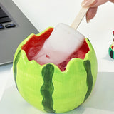 Maxbell Ceramic Watermelon Bowl Creative Dessert Fruit Bowl for Food Appetizer Fruit