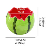 Maxbell Ceramic Watermelon Bowl Creative Dessert Fruit Bowl for Food Appetizer Fruit