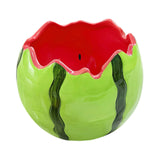 Maxbell Ceramic Watermelon Bowl Creative Dessert Fruit Bowl for Food Appetizer Fruit