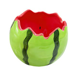 Maxbell Ceramic Watermelon Bowl Creative Dessert Fruit Bowl for Food Appetizer Fruit