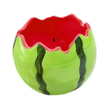 Maxbell Ceramic Watermelon Bowl Creative Dessert Fruit Bowl for Food Appetizer Fruit