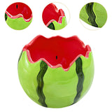 Maxbell Ceramic Watermelon Bowl Creative Dessert Fruit Bowl for Food Appetizer Fruit