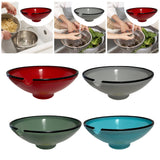 Maxbell Food Container Portable Easy to Clean Oil Drainer for Fruit Home Use Cooking Red