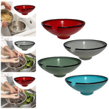 Maxbell Food Container Portable Easy to Clean Oil Drainer for Fruit Home Use Cooking Red