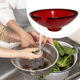 Maxbell Food Container Portable Easy to Clean Oil Drainer for Fruit Home Use Cooking Red