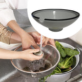 Maxbell Food Container Portable Easy to Clean Oil Drainer for Fruit Home Use Cooking Grey