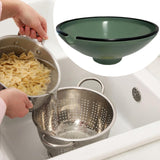 Maxbell Food Container Portable Easy to Clean Oil Drainer for Fruit Home Use Cooking Green