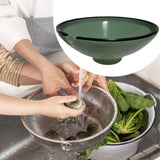 Maxbell Food Container Portable Easy to Clean Oil Drainer for Fruit Home Use Cooking Green