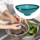 Maxbell Food Container Portable Easy to Clean Oil Drainer for Fruit Home Use Cooking Blue