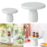 Maxbell Wood Cake Stand Serving Tray Cake Holder for Wedding Table Kids Shower Party Diameter 13.5cm