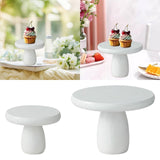 Maxbell Wood Cake Stand Serving Tray Cake Holder for Wedding Table Kids Shower Party Diameter 13.5cm