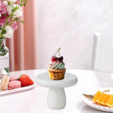 Maxbell Wood Cake Stand Serving Tray Cake Holder for Wedding Table Kids Shower Party Diameter 13.5cm