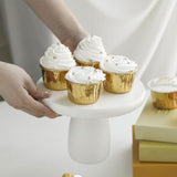 Maxbell Wood Cake Stand Serving Tray Cake Holder for Wedding Table Kids Shower Party Diameter 20cm