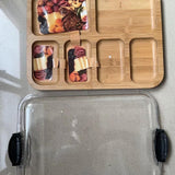 Maxbell Bamboo Cutting Board Snack Fruit Tray for Bridal Shower Charcuteries New Home