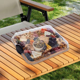 Maxbell Bamboo Cutting Board Snack Fruit Tray for Bridal Shower Charcuteries New Home