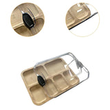 Maxbell Bamboo Cutting Board Snack Fruit Tray for Bridal Shower Charcuteries New Home