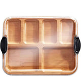 Maxbell Bamboo Cutting Board Snack Fruit Tray for Bridal Shower Charcuteries New Home