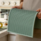 Maxbell Silicone Drip Mat Easy Clean Drain Pad Spill Mat for Home Bartending Camping Green