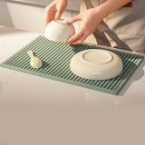 Maxbell Silicone Drip Mat Easy Clean Drain Pad Spill Mat for Home Bartending Camping Green
