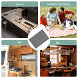 Maxbell Silicone Drip Mat Easy Clean Drain Pad Spill Mat for Home Bartending Camping Gray