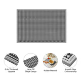 Maxbell Silicone Drip Mat Easy Clean Drain Pad Spill Mat for Home Bartending Camping Gray