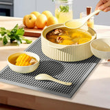 Maxbell Silicone Drip Mat Easy Clean Drain Pad Spill Mat for Home Bartending Camping Gray