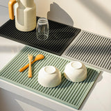 Maxbell Silicone Drip Mat Easy Clean Drain Pad Spill Mat for Home Bartending Camping Black