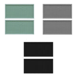 Maxbell 2x Silicone Bar Mat Non Slip Coffee Mat for Farmhouse Counter Top Bartending Green