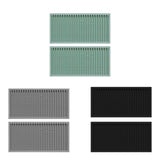 Maxbell 2x Silicone Bar Mat Non Slip Coffee Mat for Farmhouse Counter Top Bartending Green