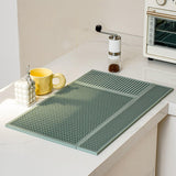 Maxbell 2x Silicone Bar Mat Non Slip Coffee Mat for Farmhouse Counter Top Bartending Green