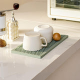 Maxbell 2x Silicone Bar Mat Non Slip Coffee Mat for Farmhouse Counter Top Bartending Green